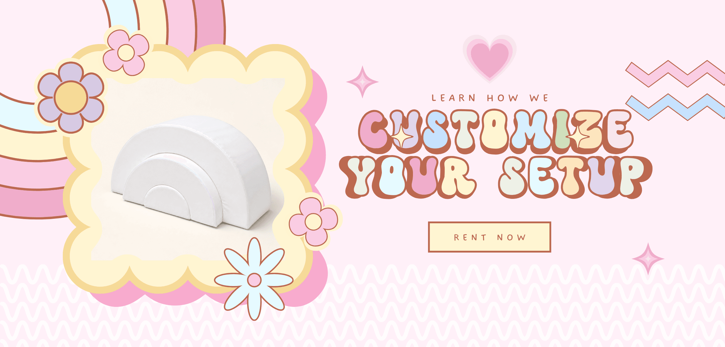 Learn how we customize your setup — rent now
